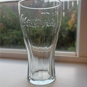Coca-Cola Embossed Clear Glass